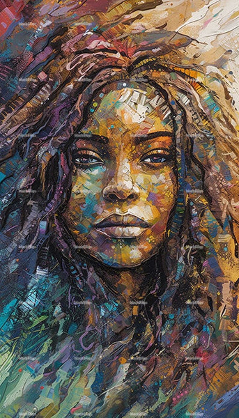 Dreaded Black Queen AI Art Digital Art Etsy