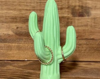 Cute Ring Holder, Cactus Ring Holder, Ring Holder for Nightstand, Jewelry Organizer, Ring Stand, Ring Display