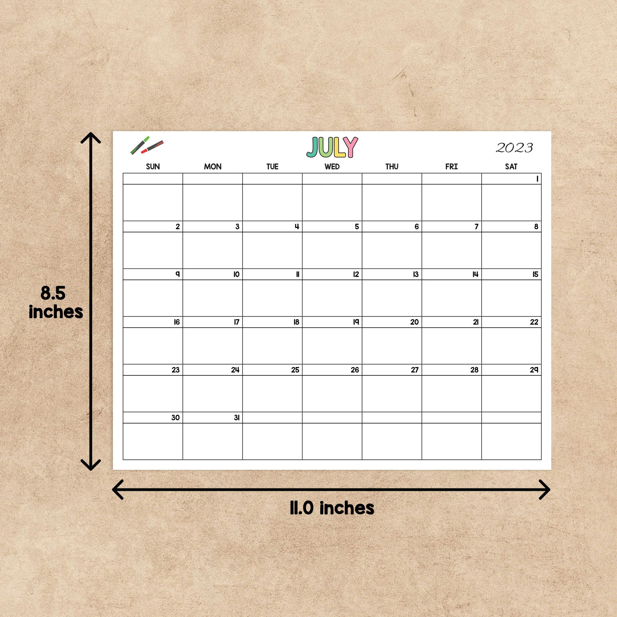 Editable School Year Calendar Academic Calendar Printable - Etsy