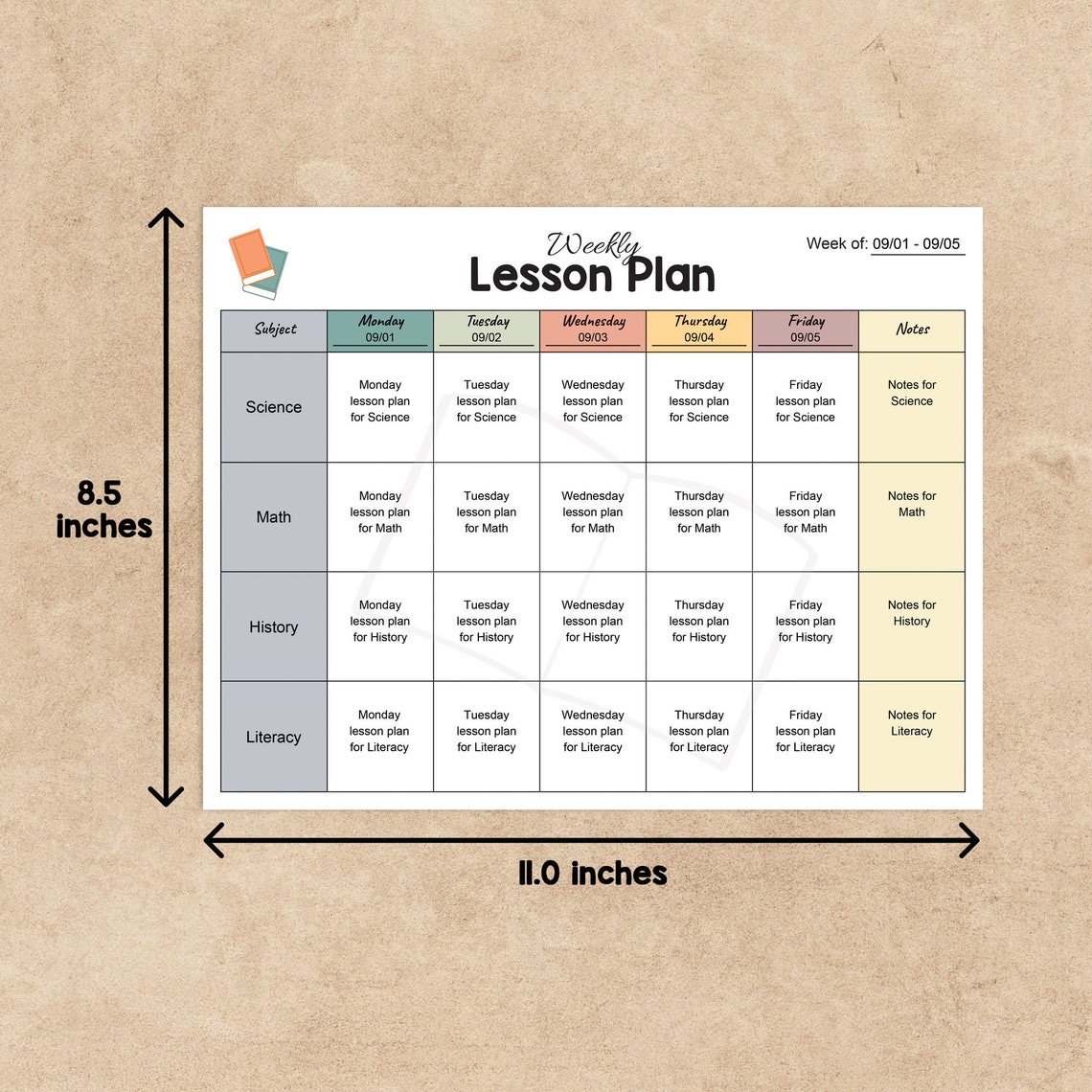 Printable Editable Weekly Lesson Plan Weekly School Schedule Etsy Printable editable weekly lesson plan weekly school schedule etsy