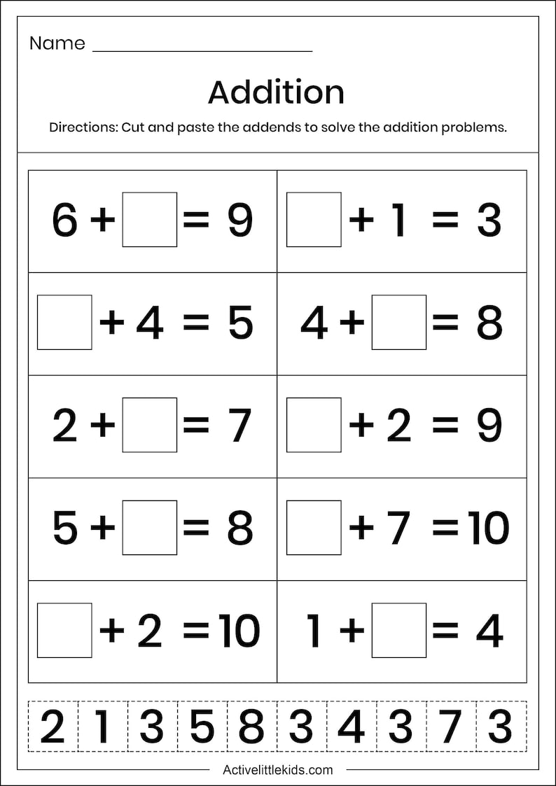 Kindergarten Math Worksheets Addition - Il 794xN.3312638317 Mpoj 