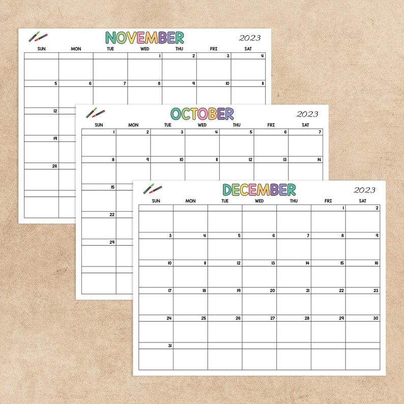 Editable School Year Calendar Academic Calendar Printable - Etsy