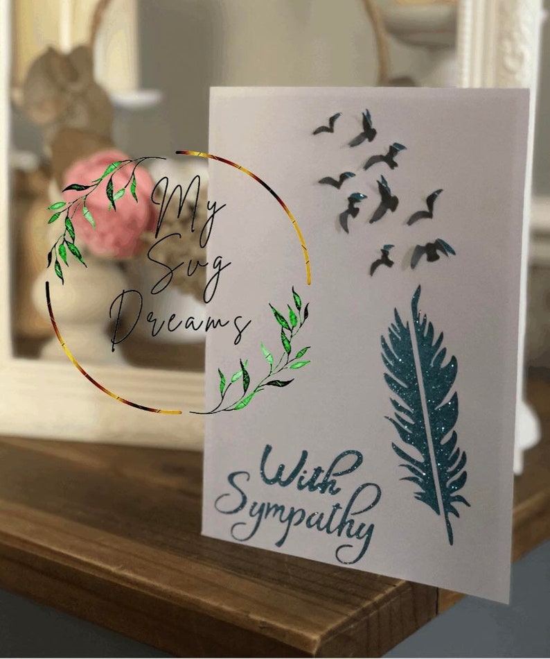 SYMPATHY CARDS SVG , Pop Out Bird Sympathy Cards X3 Memorial , Loss