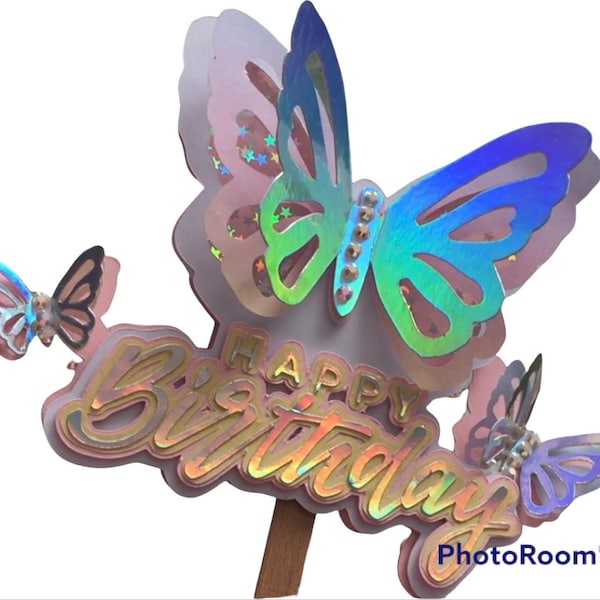 Butterfly Shaker Cake topper svg , cricut, birthday, card making