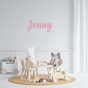 Childrens Personalised Name Wall Art - Wood or Acrylic