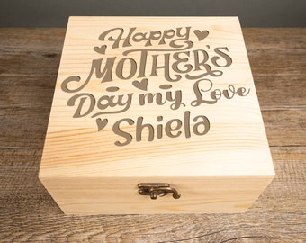 Happy Mothers Day My Love Keepsake Box Gift for Mom, New Mom Gift, Gift Idea for Mom, Best Mum, Best Mom, Personalized Mother's Day Gift