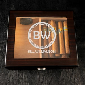 Three Circle Cigar Humidor,Corporate Gifts, Office Gifts, Employee Gifts, Boss Gifts, Client Gifts