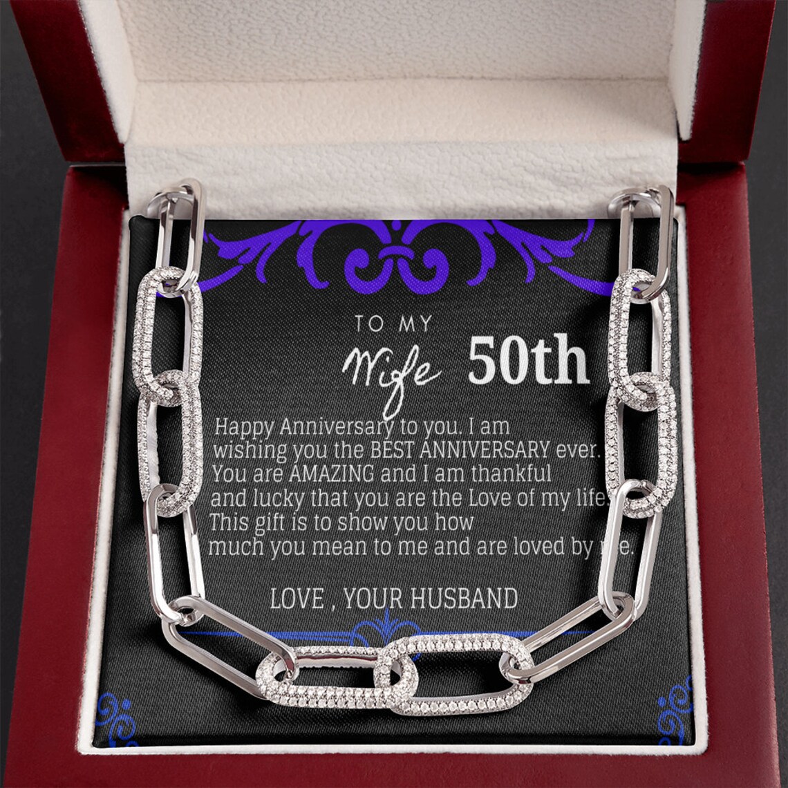50th Year Anniversary Gift for Wife Steel Anniversary Gifts Etsy
