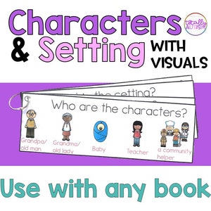 Identify Characters and Setting with Picture Cues | Homeschool autism | Special Education