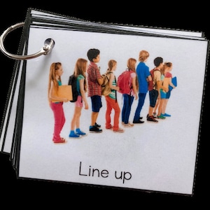Behavior Visuals Keyring - Behavior Cards - Special Education - Real ...