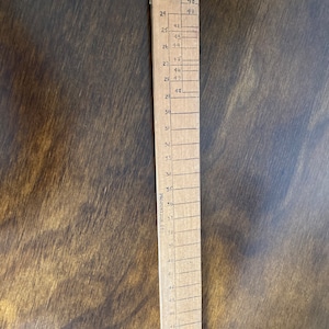 Vintage McCabe Faultless System of Cutting ruler