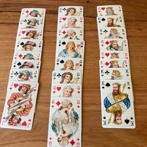 Mid century Piatnik Card Set - Baroque Courts style