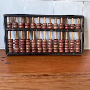 Old damaged Chinese abacus