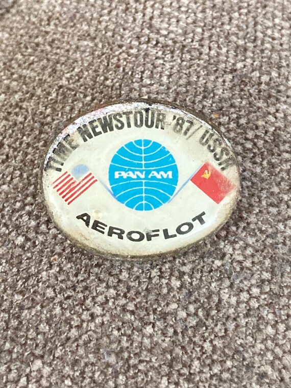 Aeroflot 'time Newstour '87/USSR' Panam Badge - Etsy