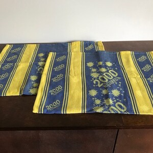 Y2K - 2000 millennium celebration tea towel x 2