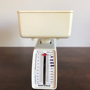 Red SOEHNLE Analog Kitchen Scale 3kg/6lbs Retro Vintage 