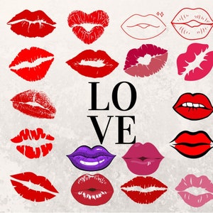 Lips svg, valentines sublimation, kiss lips svg, kiss design,red lips svg, kiss lips svg, PNG, DXF
