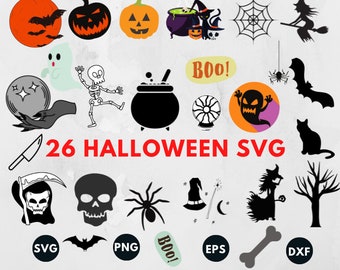 Halloween Svg Bundle, Halloween Cut Files, pumpkin svg, spooky svg, cup design svg, commercial use
