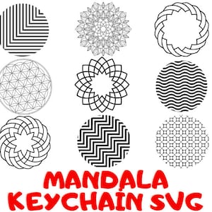 Mandala svg, Schlüsselanhänger svg, runder Schlüsselbund svg, Mandala Schlüsselbund svg,