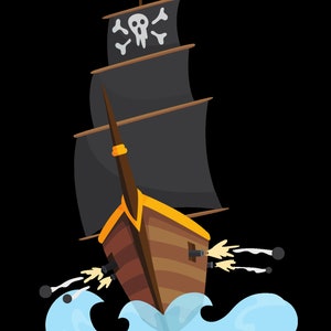 Pirate svg, Pirate Ship Bundle Svg, Pirate ship Svg, Pirate clipart image 2