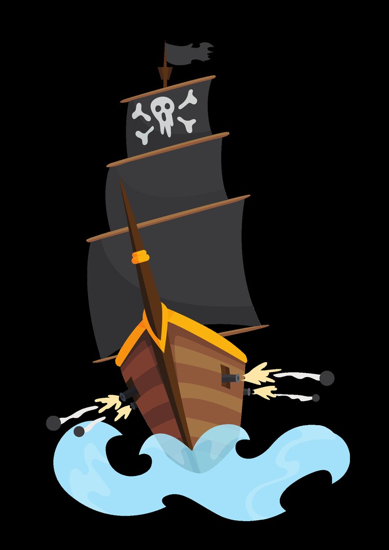 Pirate svg, Pirate Ship Bundle Svg, Pirate ship Svg, Pirate clipart image 2