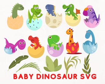 Dinosaurio svg, Dinosaur bundle svg, Baby Dinosaur svg, Archivo de corte de dinosaurio, cumpleaños svg, uso comercial