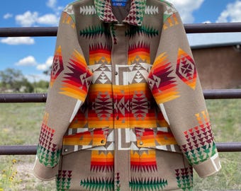 Vintage Pendleton wool blanket coat in “Chief Joseph” pattern