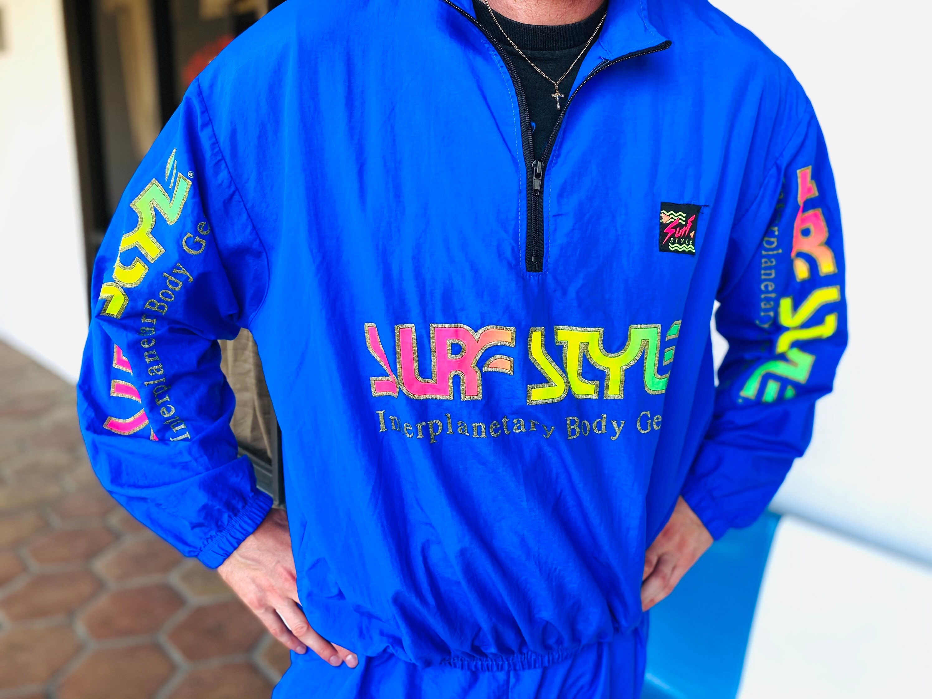 Vintage 1990s Surfstyle Matching Set- Windbreaker and Pants