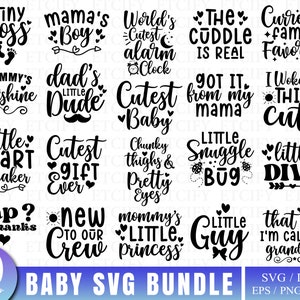 Baby svg bundle, New born svg bundle, baby quote svg, newborn svg, baby boy baby girl svg, Baby Quote Bundle, Cute Baby Sayings svg