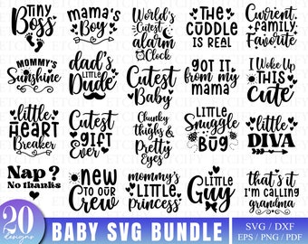 Baby svg bundle, New born svg bundle, baby quote svg, newborn svg, baby boy baby girl svg, Baby Quote Bundle, Cute Baby Sayings svg
