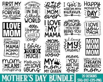 Mom svg png bundle, Mothers day svg, Mothers Day SVG Bundle, Mom life svg, Mama svg, Funny Mom Svg, Blessed mama svg, Mom gift svg