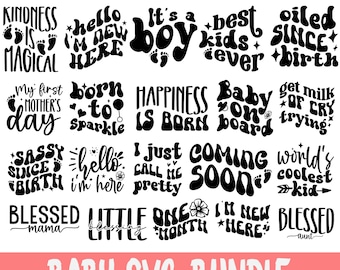 Baby Quotes SVG Bundle, Funny Baby SVG Bundle, Baby Onesie SVG, Funny ...
