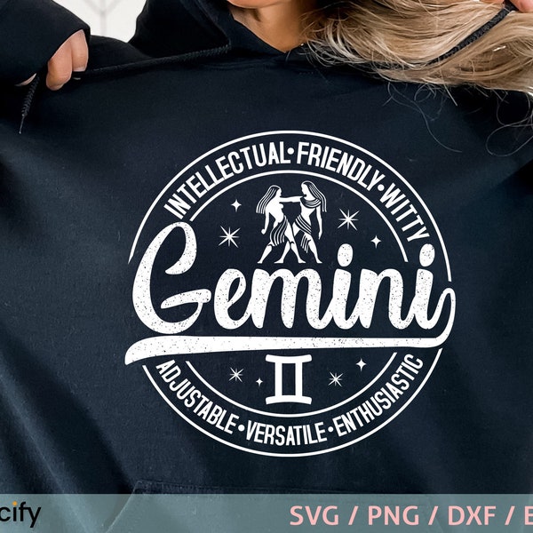 Gemini, Gemini svg, Gemini shirt design, zodiac sign, Gemini png, Intellectual, Friendly, Adjustable, Versatile, Enthusiastic, Witty
