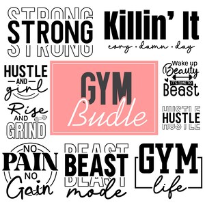 Gym tshirt svg bündel | Fitnessstudio svg bündel | Workout-Svg-Bundle | Fitness svg | Training svg | Übung svg | Motivierend svg | Kommerzielle Nutzung