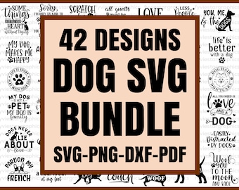 Dog SVG Bundle, Dog Mom SVG, Funny Dog Quotes, Dog Quotes Svg Bundle, Dog Vinyl Template, Cute Dog Svg, Dog SVG, Dog lover Svg, dog paws