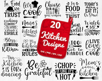 Kitchen SVG bundle, Kitchen quotes svg, Kitchen png, Funny Kitchen Sign Svg, Baking Svg, Cooking Svg, Potholder Svg, Pot Holder Svg, Chef