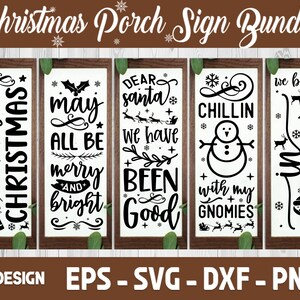 6 Christmas Porch Signs, Christmas Porch Sign Bundle svg, Farmhouse Svg, Welcome Sign Svg, Christmas Svg, Xmas Sign Svg, Porch Sign Svg