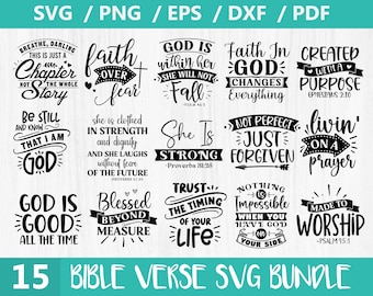Bible Verse svg Bundle, Christian Svg Bundle, Blessed svg, Jesus Svg, God Svg, Faith svg, Religious Svg Bundle, Inspirational Svg