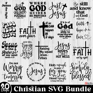 Svg chrétien coupe des fichiers, svg religieux, écritures svg, verset de la Bible svg, svg béni, Jésus Svg, Dieu Svg, foi svg, fichiers coupés pour Cricut