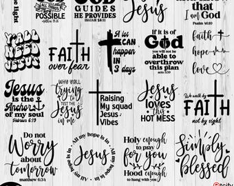 Christian svg cut files, Religious svg, Scripture svg, Bible Verse svg, Blessed svg, Jesus Svg, God Svg, Faith svg, Cut Files for Cricut