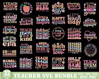 Teacher SVG Bundle, Teacher Sayings Svg Png, Teacher SVG, School SVG, Teach Svg, Back to School svg, Teacher Gift svg, Teacher Shirt svg