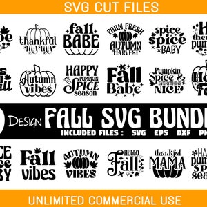 Retro Fall svg bundle, fall svg bundle, fall bundle, fall shirt bundle, Thanksgiving Svg, Fall Svg Designs, Autumn Bundle Svg