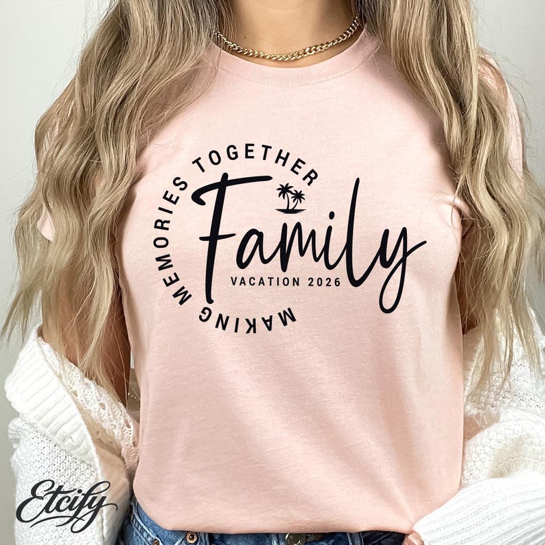 2 Family Vacation 2026 SVG, Beach Trip Shirt Design, Vacation Shirt Svg ...