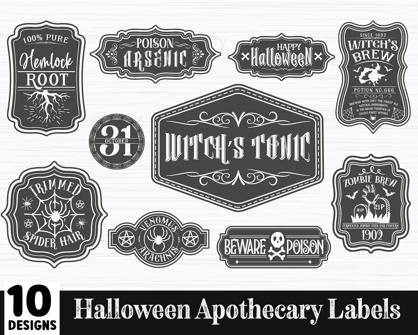 Halloween Apothecary Labels Halloween Apothecary Labels - Etsy