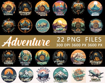 Adventure t-shirt bundle, Camping t-shirt bundle, Adventure design png, Adventure illustration t-shirt designs, Hiking t-shirt png