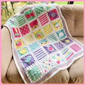 PDF Crochet pattern - Lala Lullaby blanket