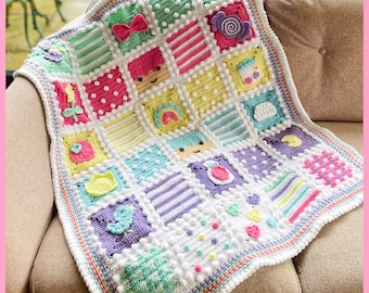 PDF Crochet pattern - Lala Lullaby blanket