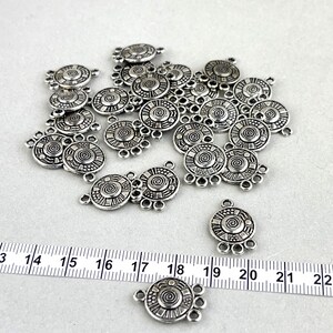 Extrémités de connexion de pampilles pendantes : accessoire pour chapelet, fournitures en métal (20 x 15 mm) - Lot de 3