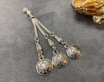 Metal Tasbeeh Tassel, Rosary Accessory, Ottoman Medallion Model