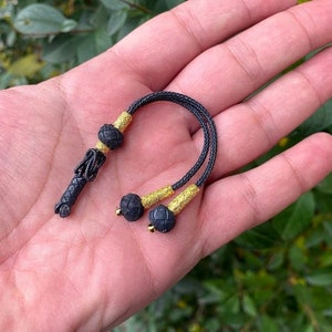 Pompon de chapelet (tasbih) en argent fait main, accessoire de prière turc, cadeau musulman, Trabzon Kazaz, bijou Misbah
